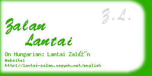 zalan lantai business card